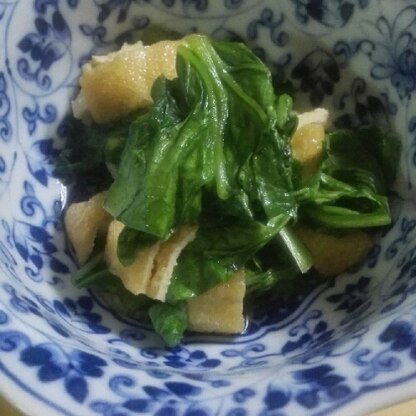小松菜が特売だったので。簡単でやさしい味です( ´ ▽ ` )